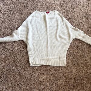 Jennifer Lopez Cream Crew Neck Sweater